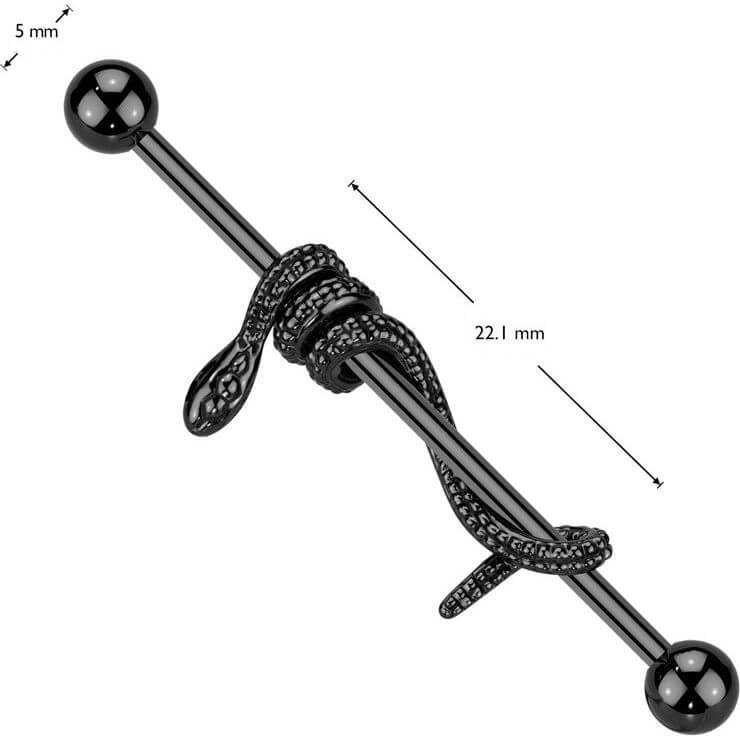 Industrial Barbell Wrapped Snake - Image 2