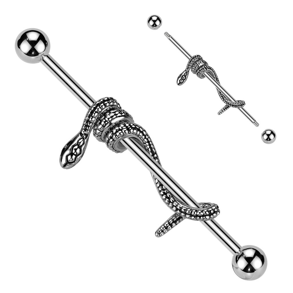 Industrial Barbell Wrapped Snake - Image 4