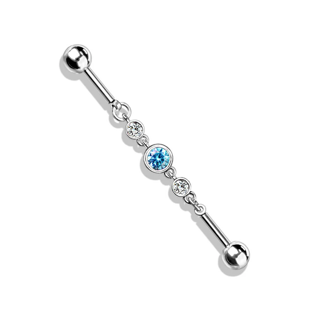 Industrial Barbell 3 Round Zirconia - Image 4