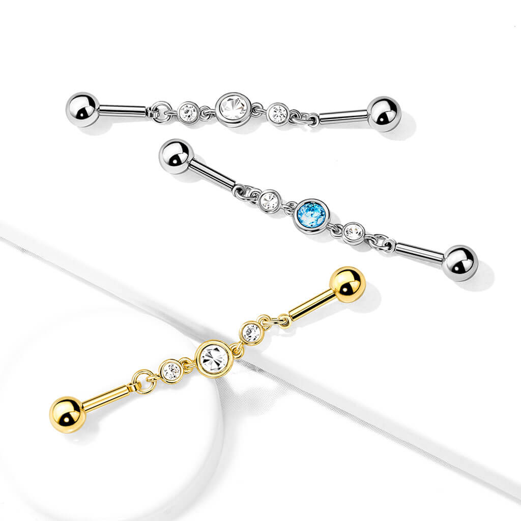 Industrial Barbell 3 Round Zirconia - Image 6