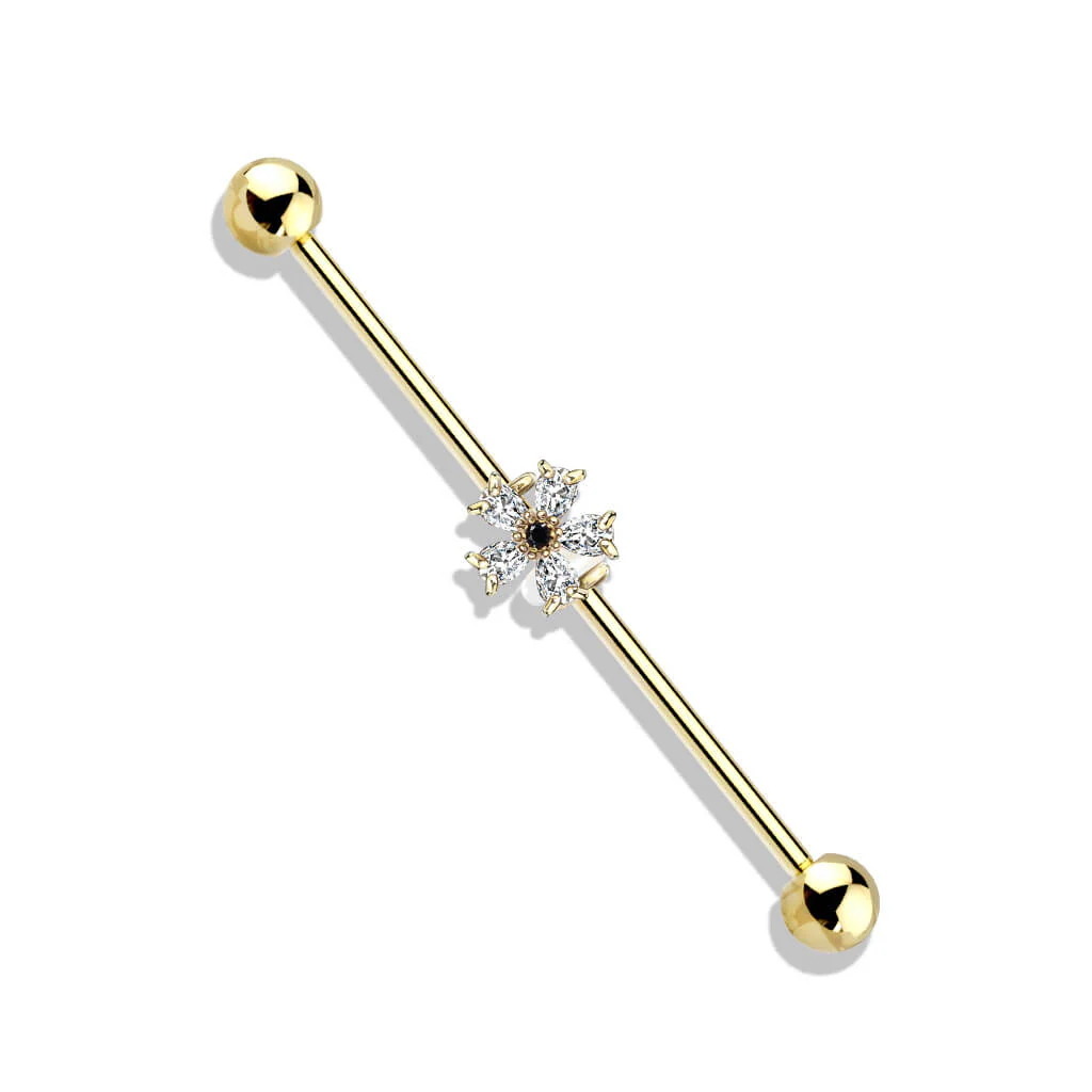 Industrial Barbell Flower Zirconia - Image 4
