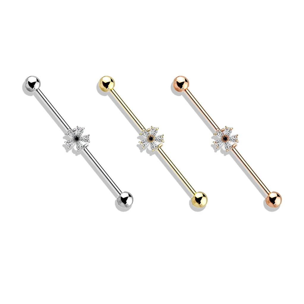 Industrial Barbell Flower Zirconia - Image 5