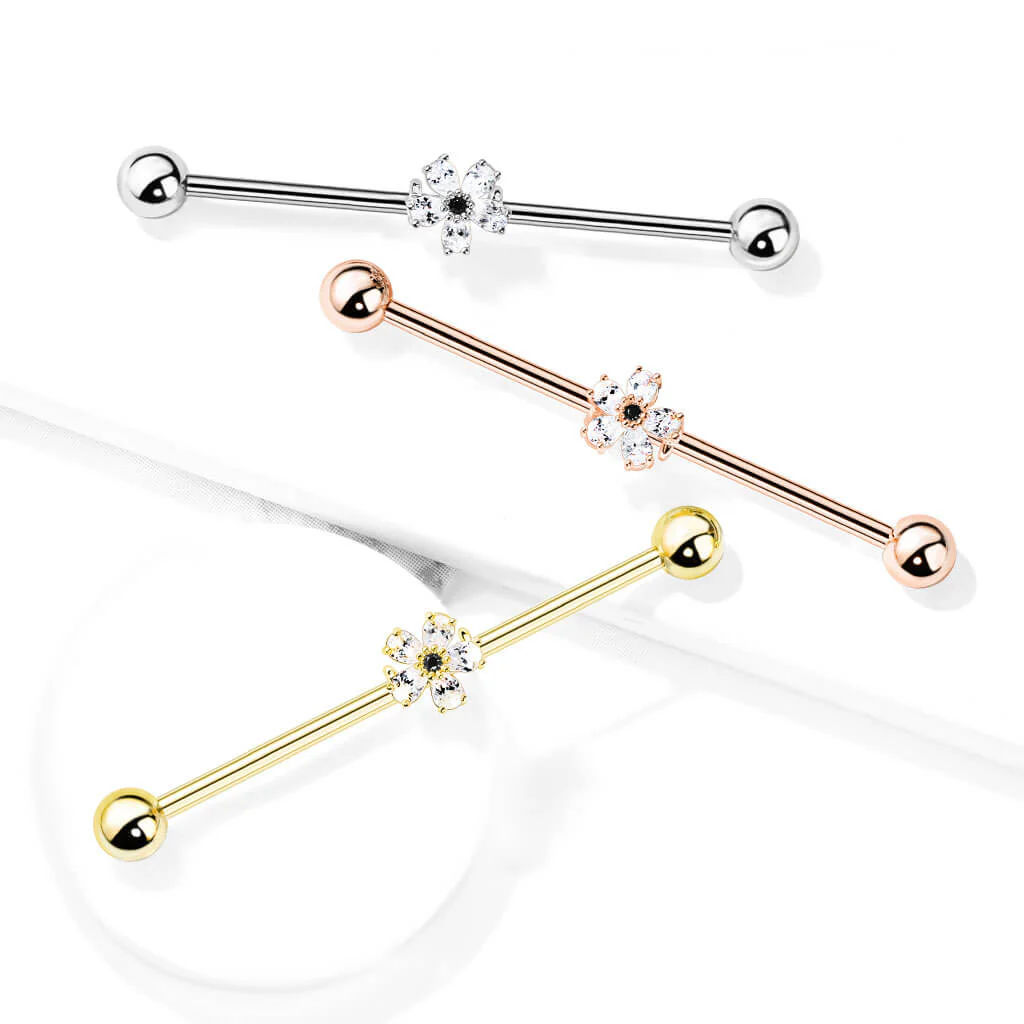 Industrial Barbell Flower Zirconia - Image 6