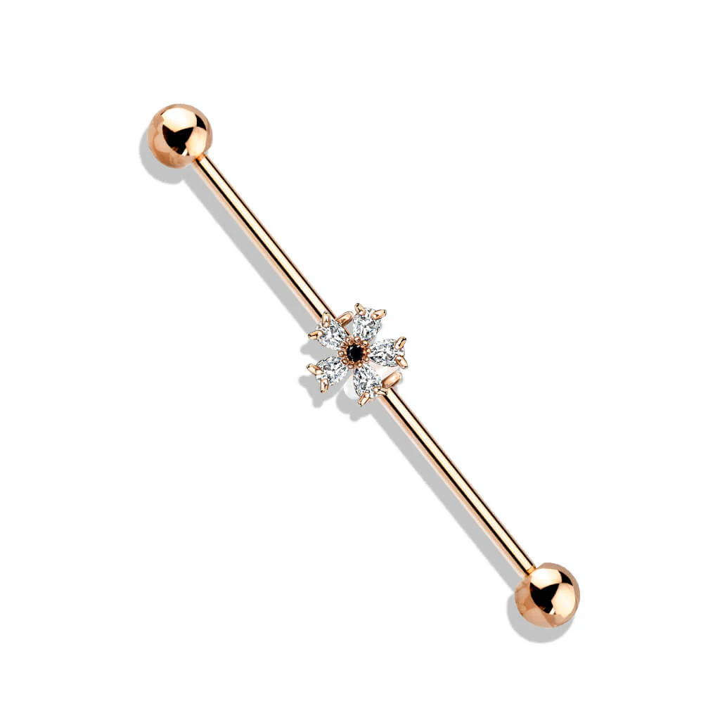 Industrial Barbell Flower Zirconia - Image 7