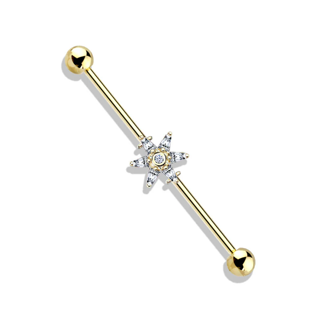 Industrial Barbell Flower Zirconia - Image 4