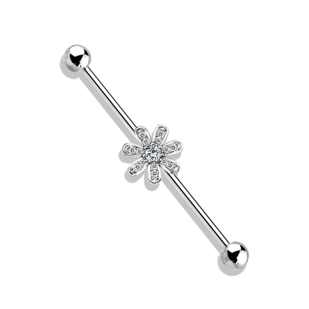 Industrial Barbell Flower Zirconia - Image 2
