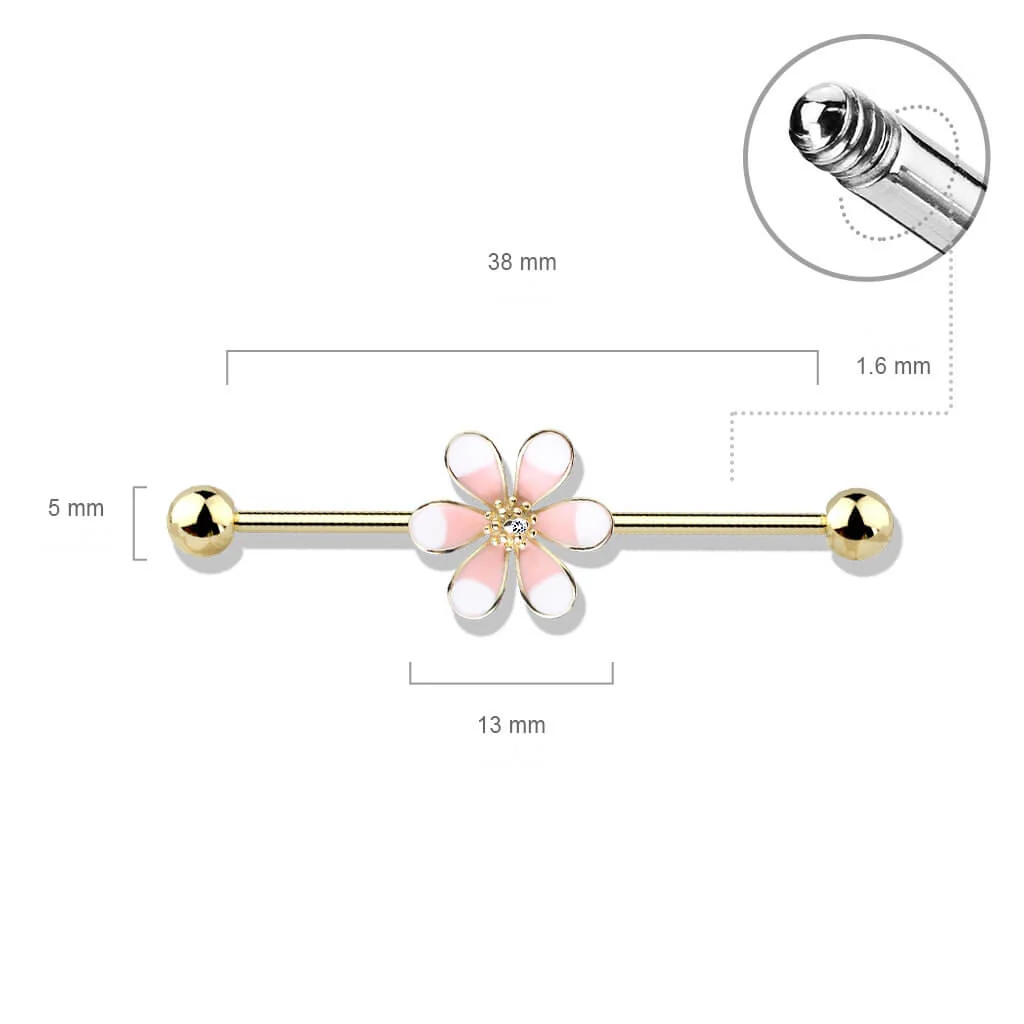 Industrial Barbell Flower Two Tone - Image 3