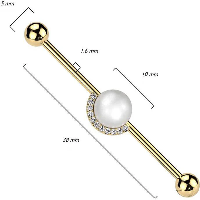 Industrial Barbell pearl ball zirconia - Image 2