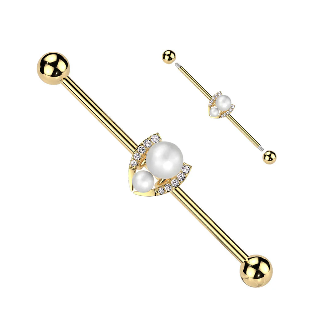 Industrial Barbell horseshoe zirconia - Image 3