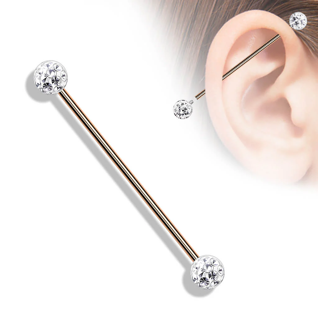 Industrial Barbell Ball Glitter Internally Threaded - Image 10