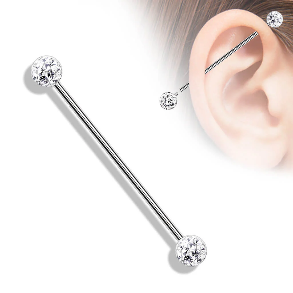 Industrial Barbell Ball Glitter Internally Threaded - Image 4