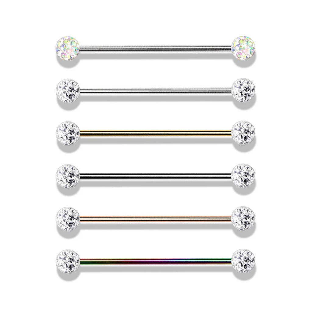 Industrial Barbell Ball Glitter Internally Threaded - Image 5