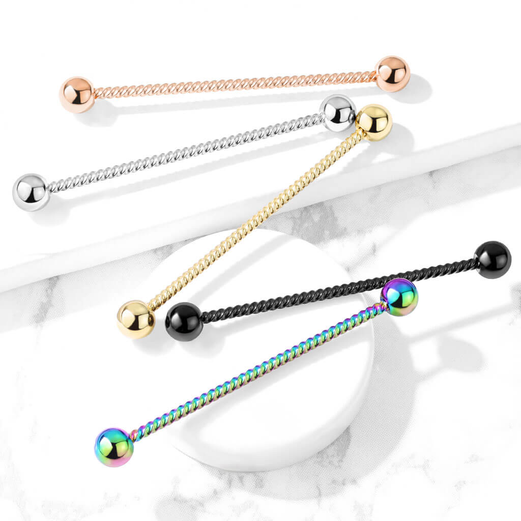Industrial Barbell Ball Silver Rope - Image 9