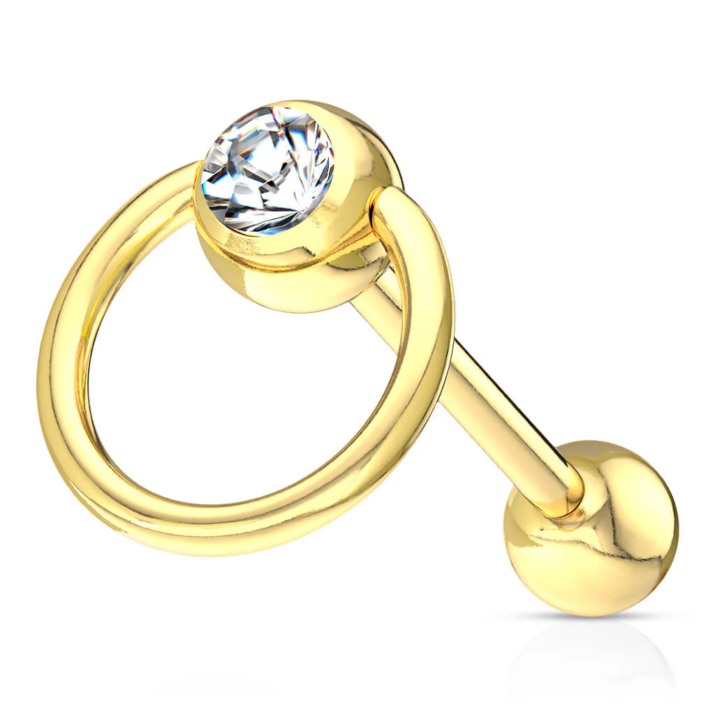 Tongue Barbell Slave Ring - Image 2