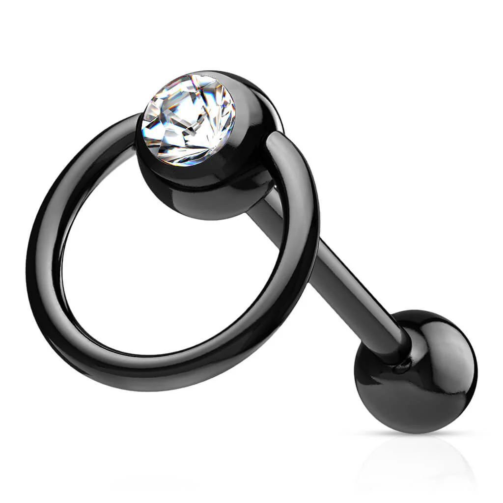 Tongue Barbell Slave Ring - Image 4