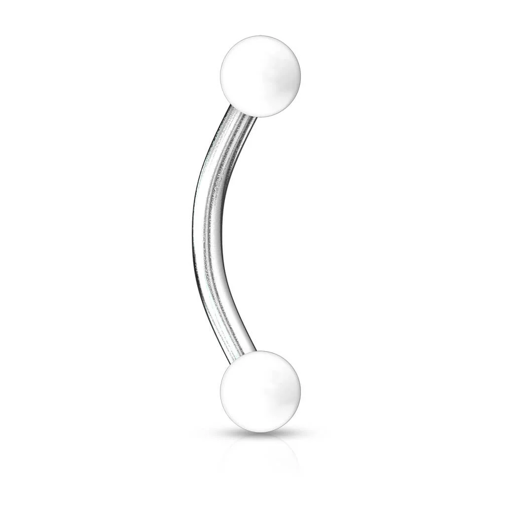 Eyebrow Piercing Acrylic Ball solid color - Image 11