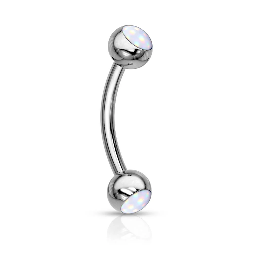Eyebrow Piercing Ball Illumination Synthetic Stone - Image 6