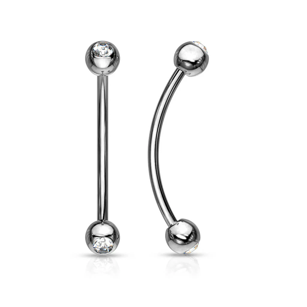 Curved Barbell Ball Zirconia - Image 2