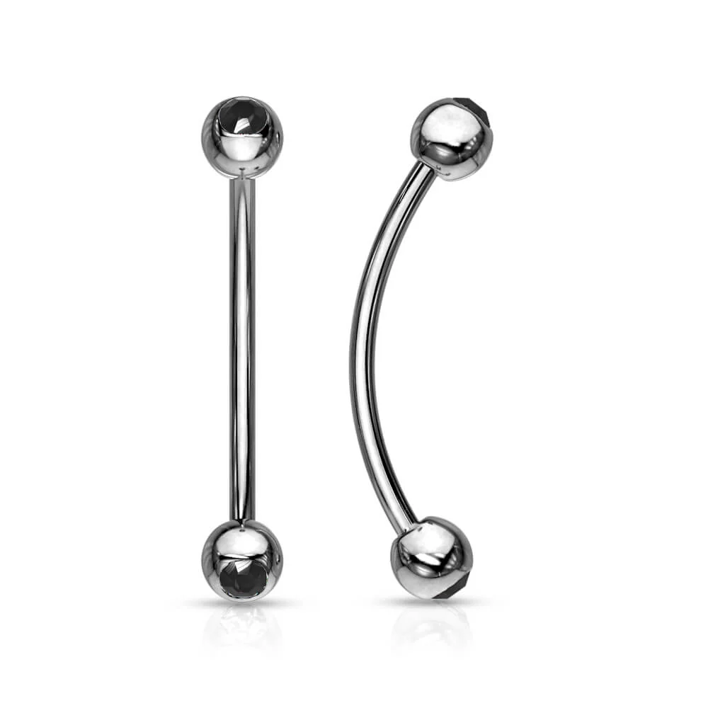 Curved Barbell Ball Zirconia - Image 6