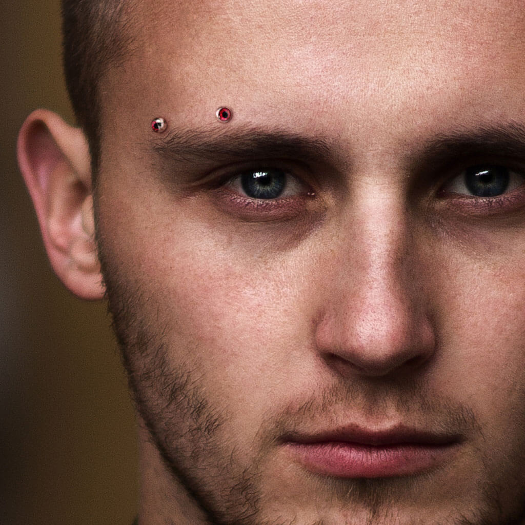 Curved Barbell EyeBall Silver - Image 6