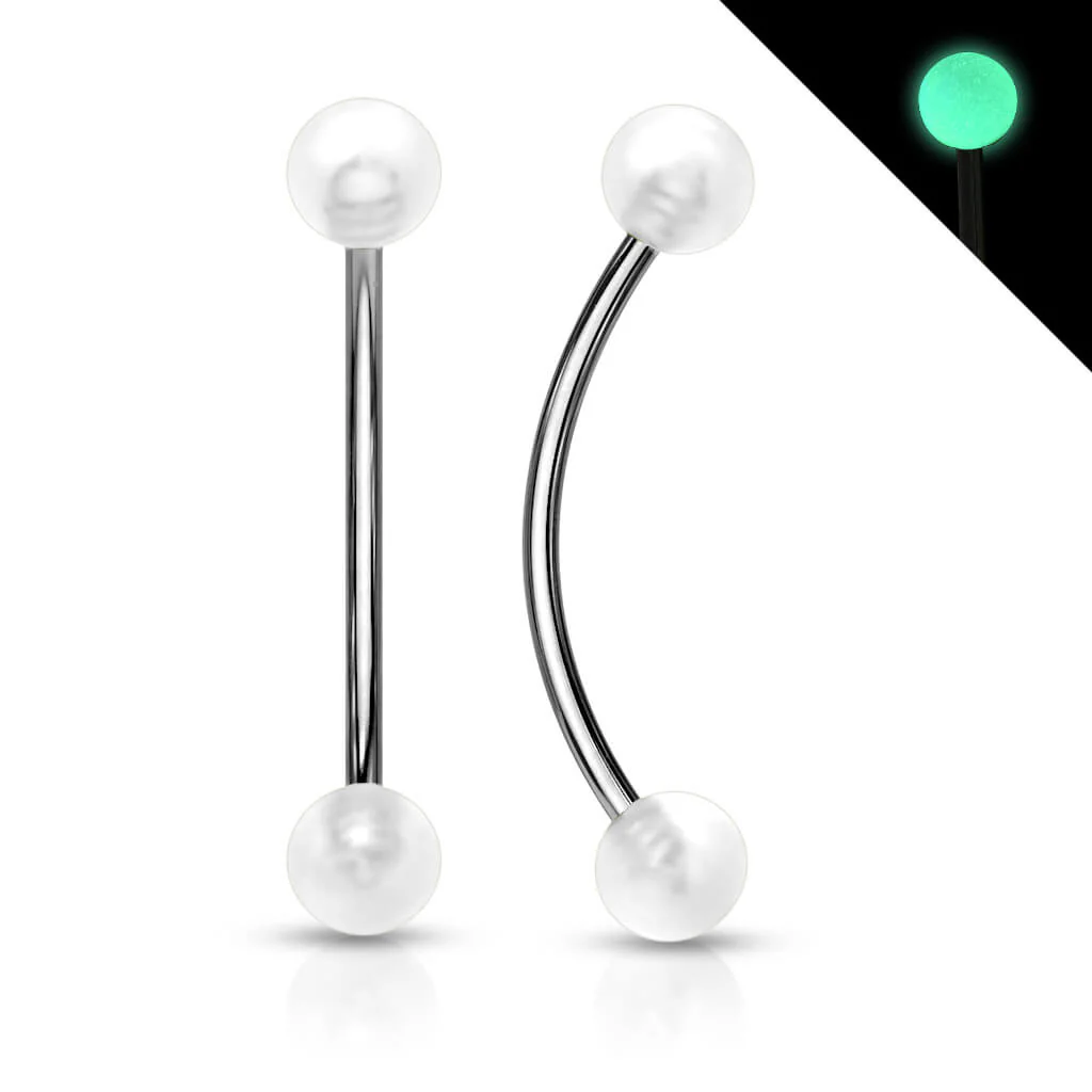 Curved Barbell Ball Glow in the Dark - Image 9