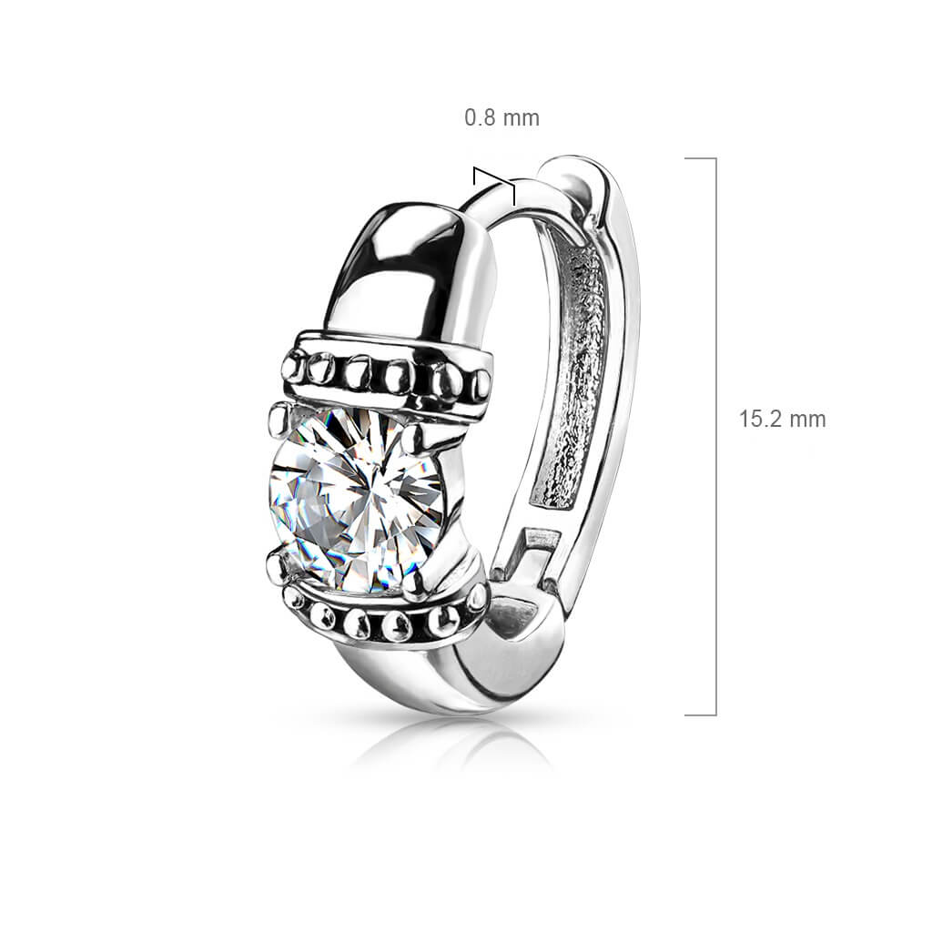 Silver Zirconia Clicker - Image 3