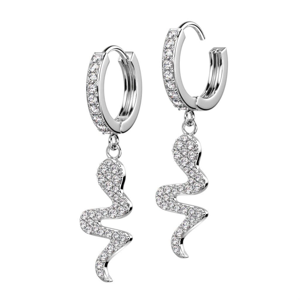 Snake Dangle Zirconia Clicker - Image 4