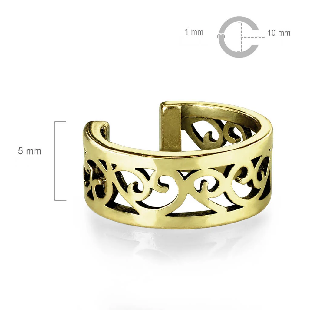Earcuff Ear Cuff Heart Bendable - Image 3