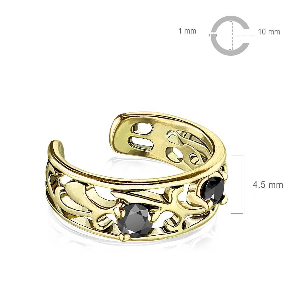 Earcuff Ear Cuff Zirconia Bendable - Image 3