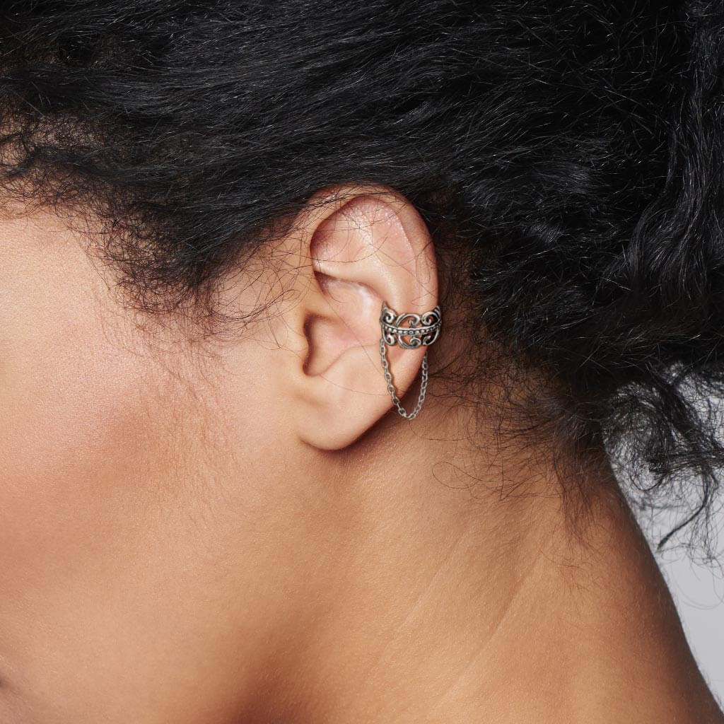Earcuff Ear Cuff Celtic Chain Dangle Bendable - Image 6