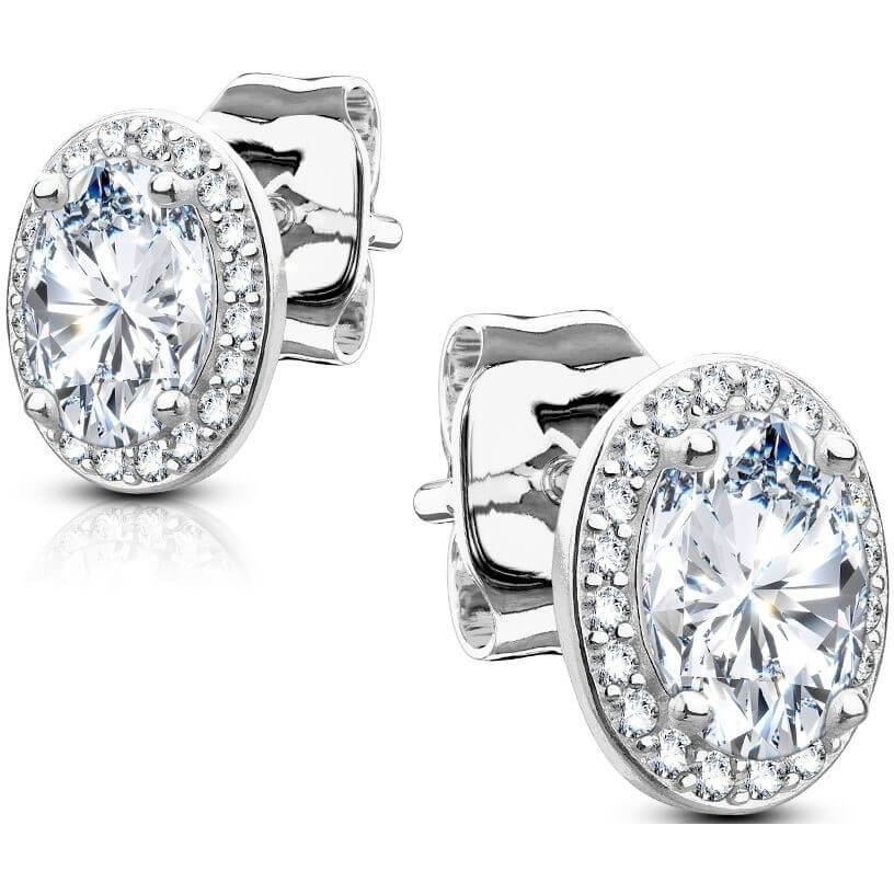 Silver 925 Oval Zirconia