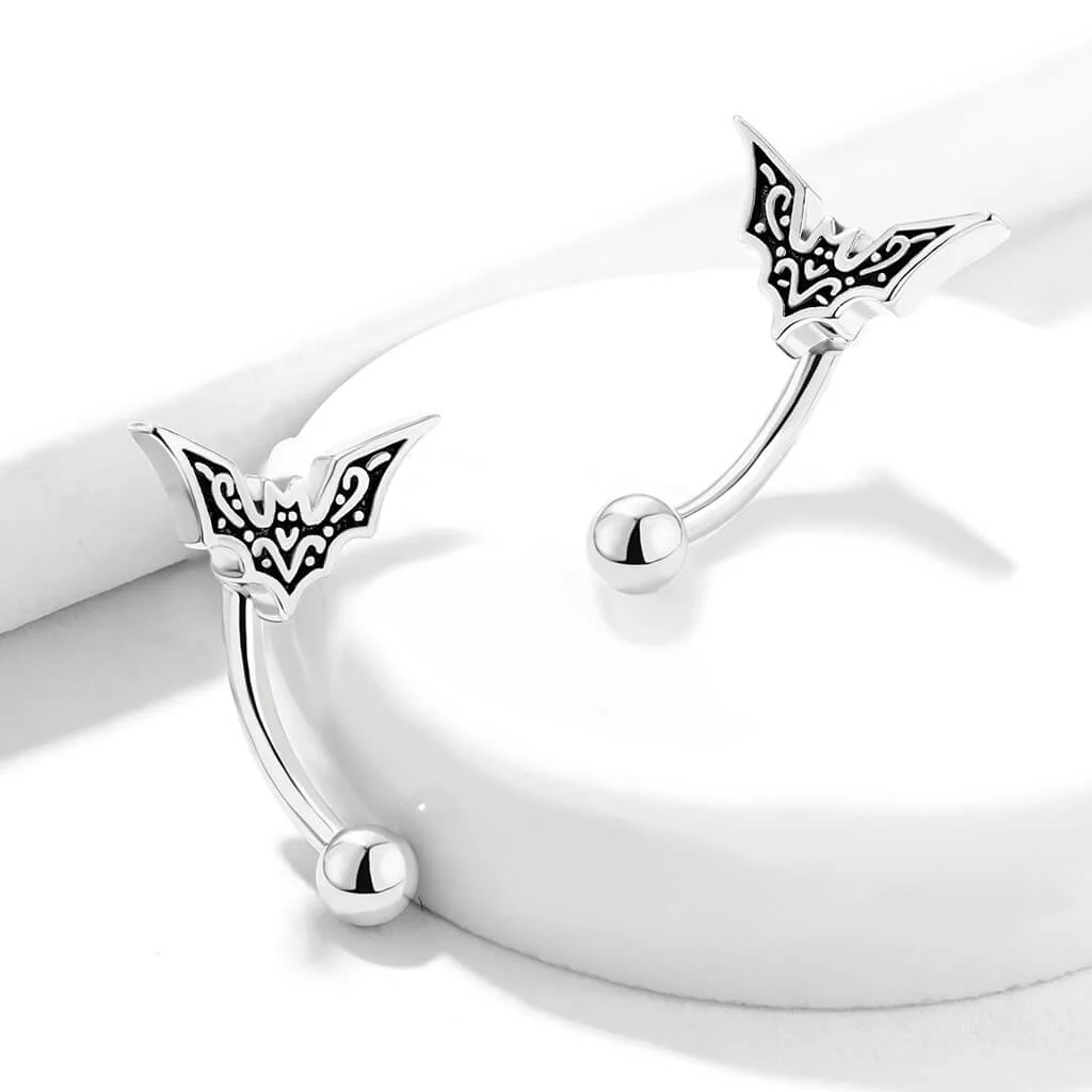 Eyebrow Piercing Bat Silver - Image 4