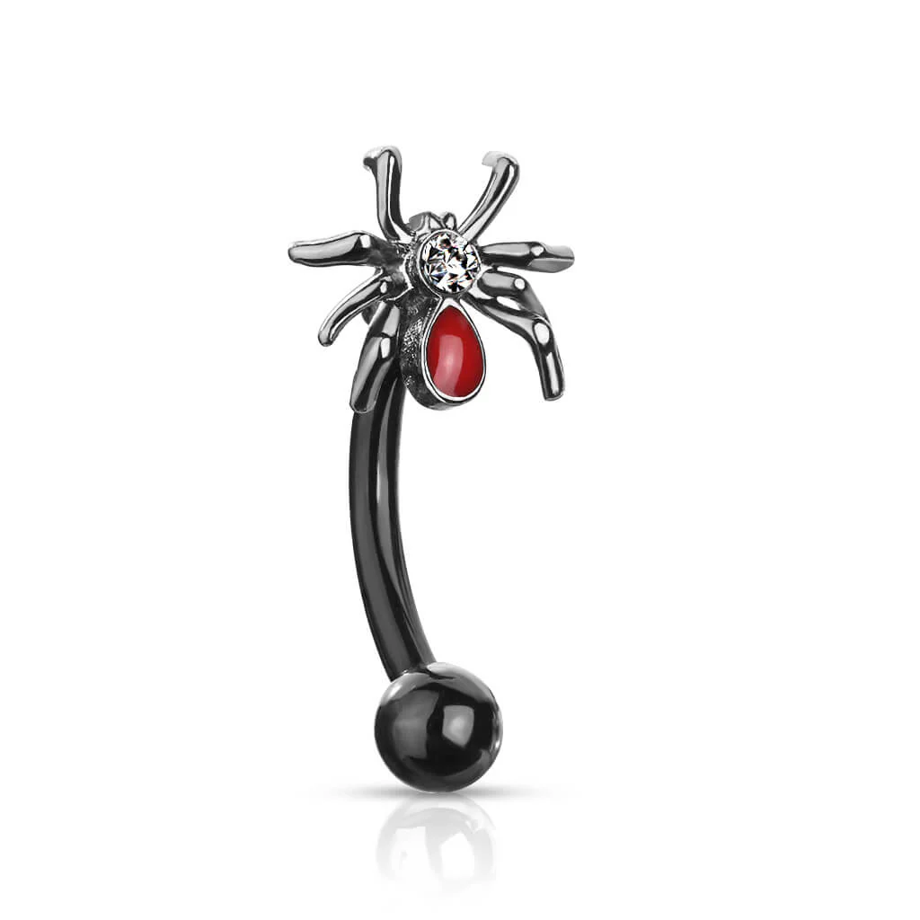 Eyebrow Piercing Spider Silver - Image 2