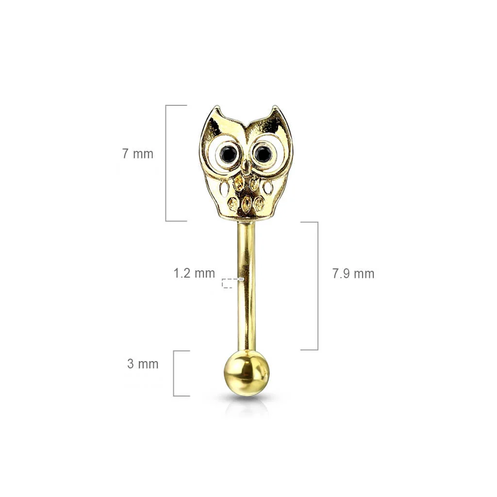 Eyebrow Piercing Owl - Image 3