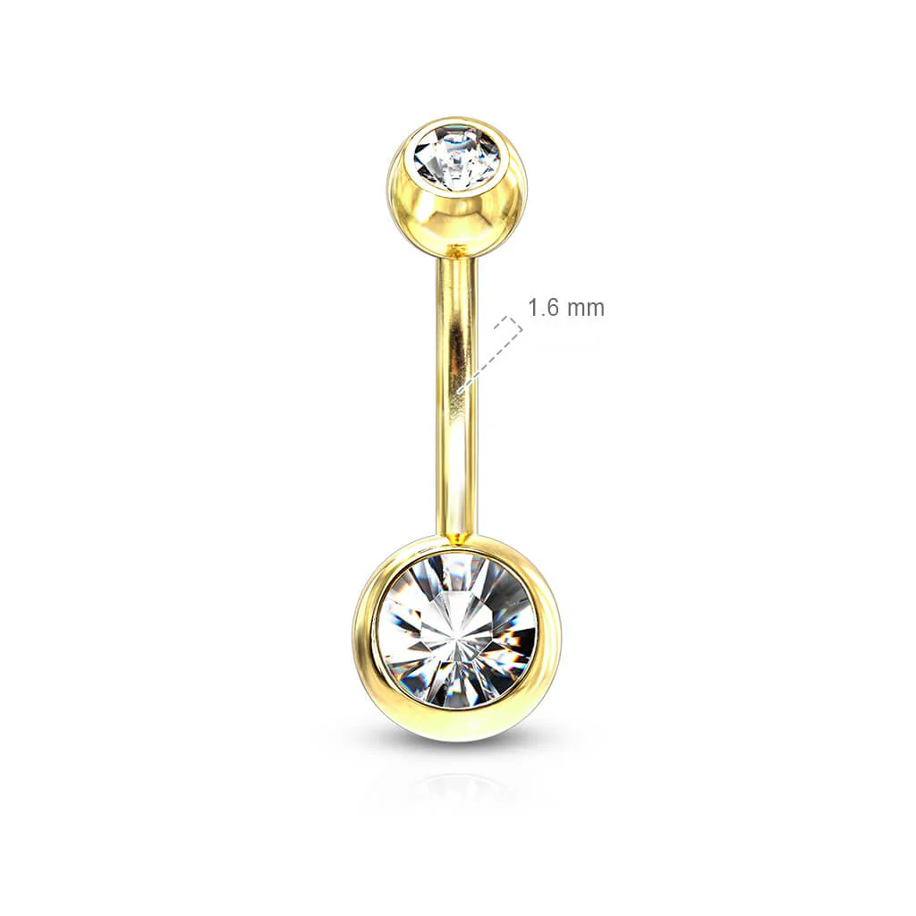 Belly Button Piercing Zirconia Ball - Image 2
