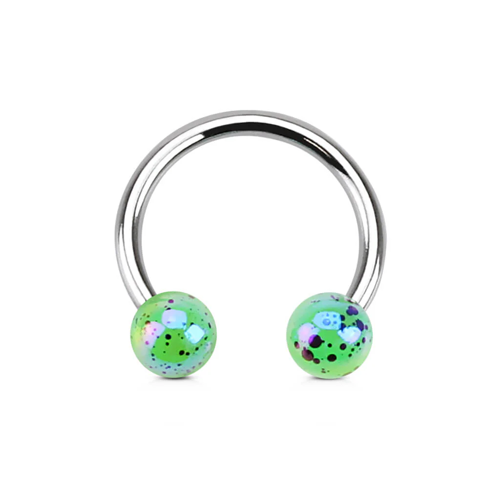 Horseshoe Acrylic Glitter Ball - Image 3