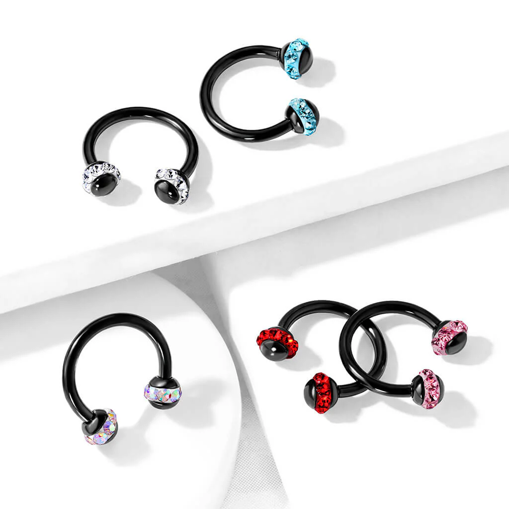 Horseshoe Black Ball Zirconia - Image 9