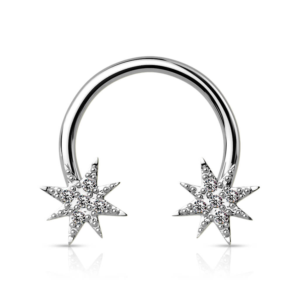 Horseshoe Stars Zirconia Gold - Image 2