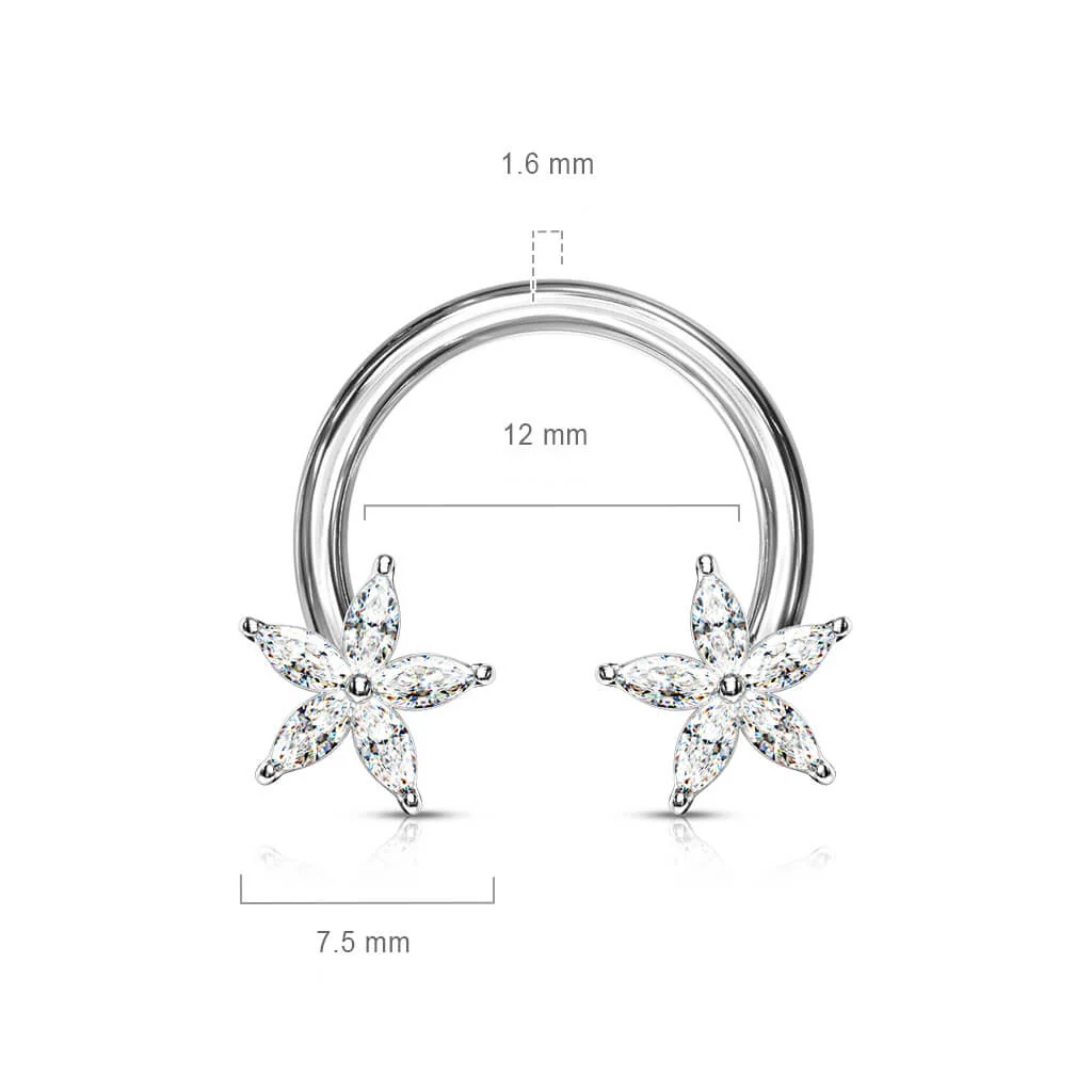 Horseshoe Flower Zirconia - Image 3