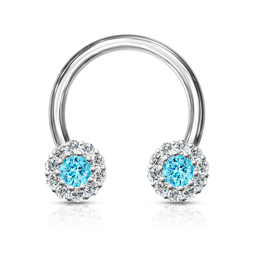 Horseshoe Ball Zirconia Silver - Image 8