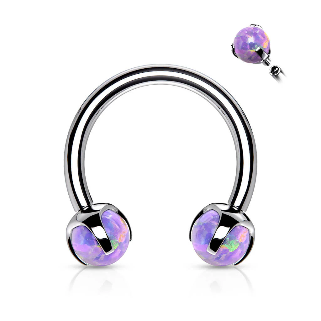 Horseshoe Opal Ball Internally Threaded - Image 11