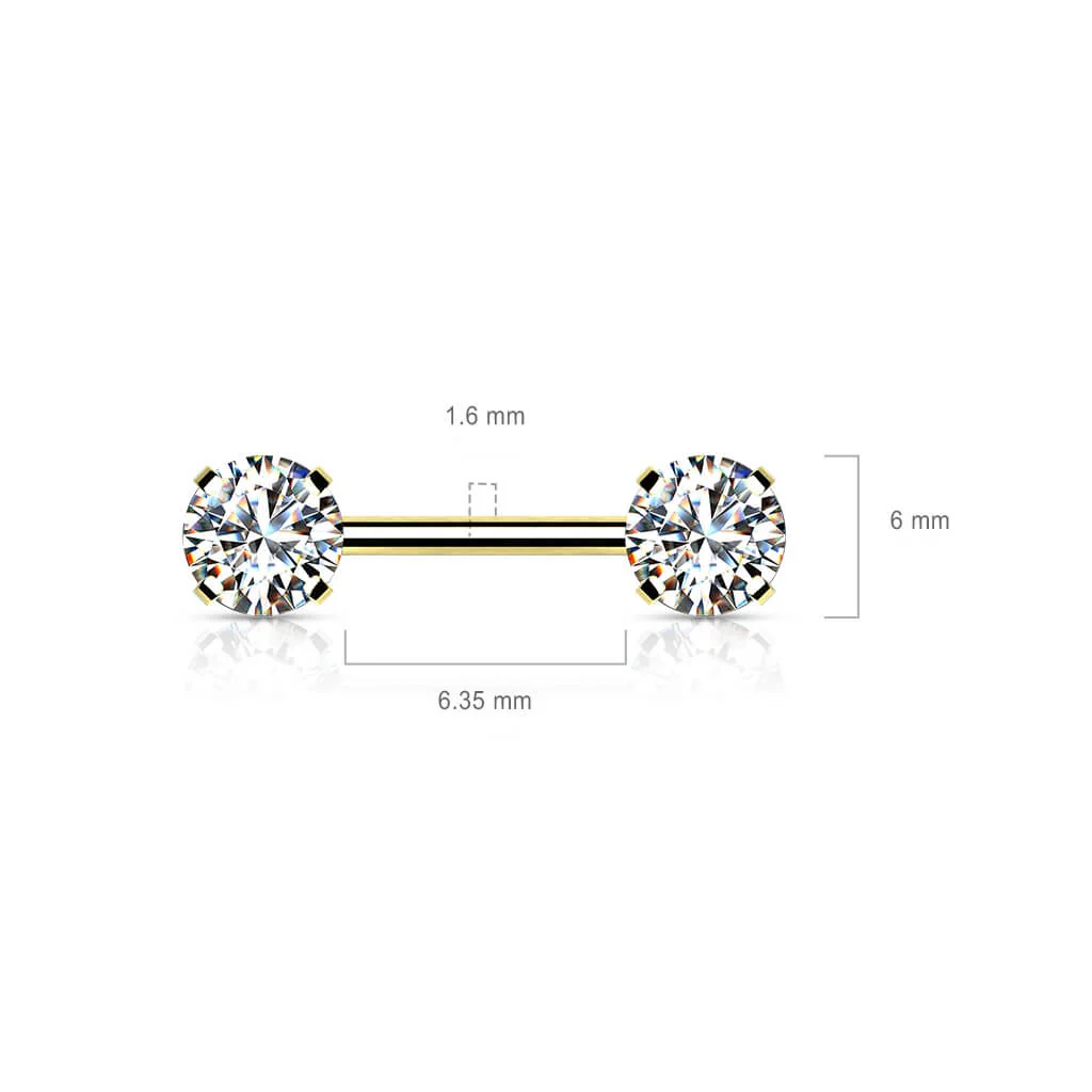 Nipple Piercing Zirconia Push-In - Image 3