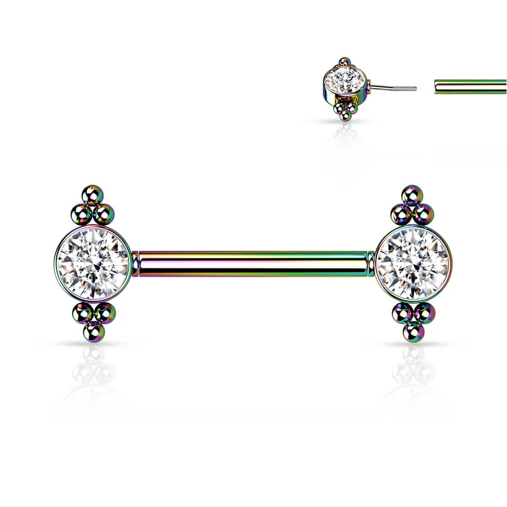 Nipple Piercing Zirconia Push-In - Image 7