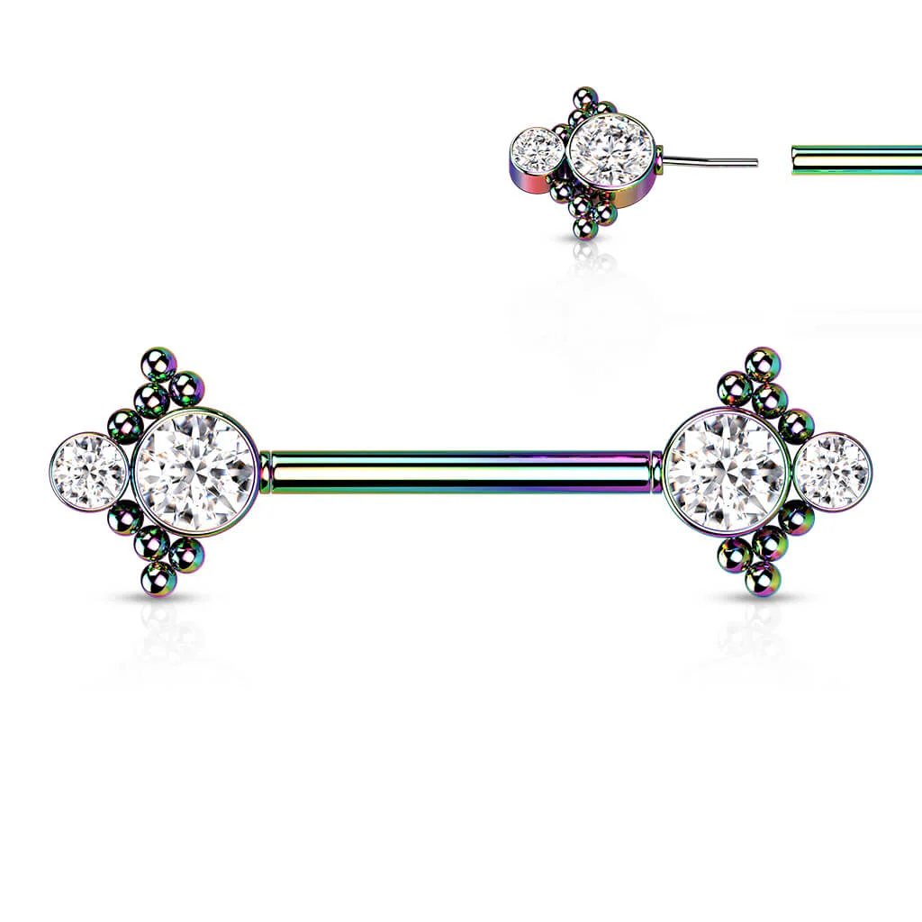 Nipple Piercing 4 Zirconia Push-In - Image 6