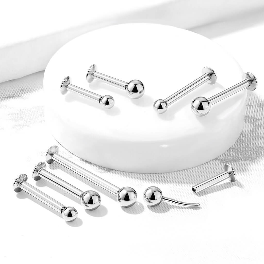 Labret Ball Silver Push-In - Image 4