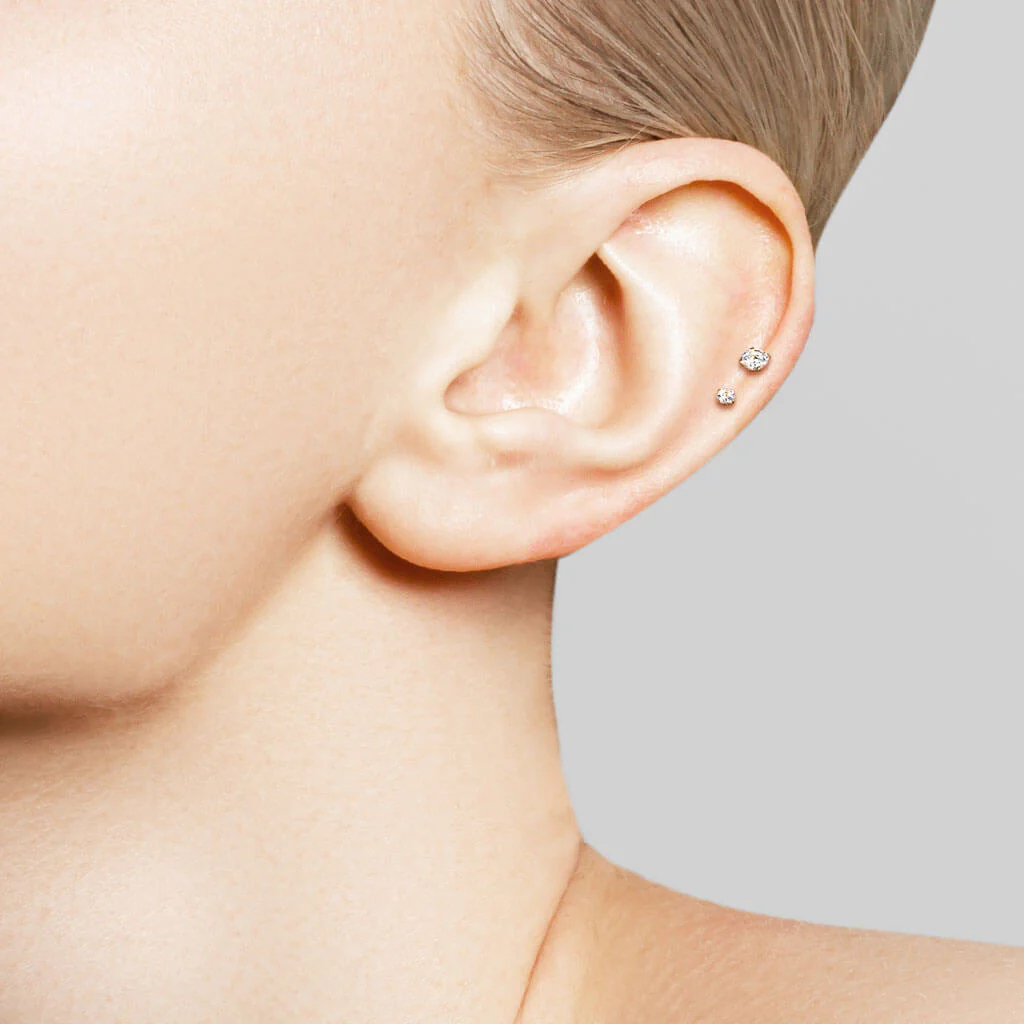 Labret Zirconia Bezel setting Push-In - Image 5