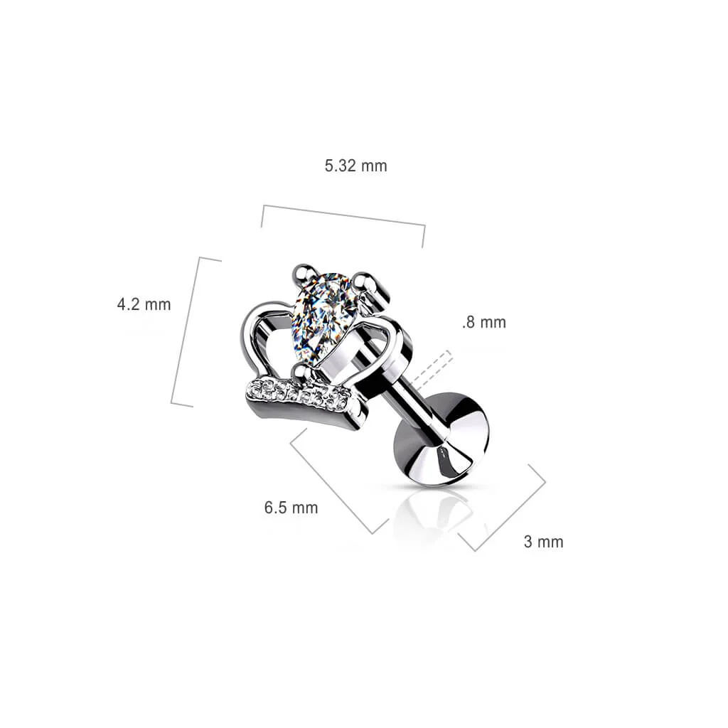 Labret Zirconia Crown Push-In - Image 3