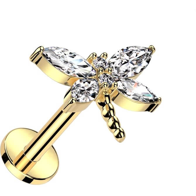 Labret dragonfly zirconia Push-In - Image 4