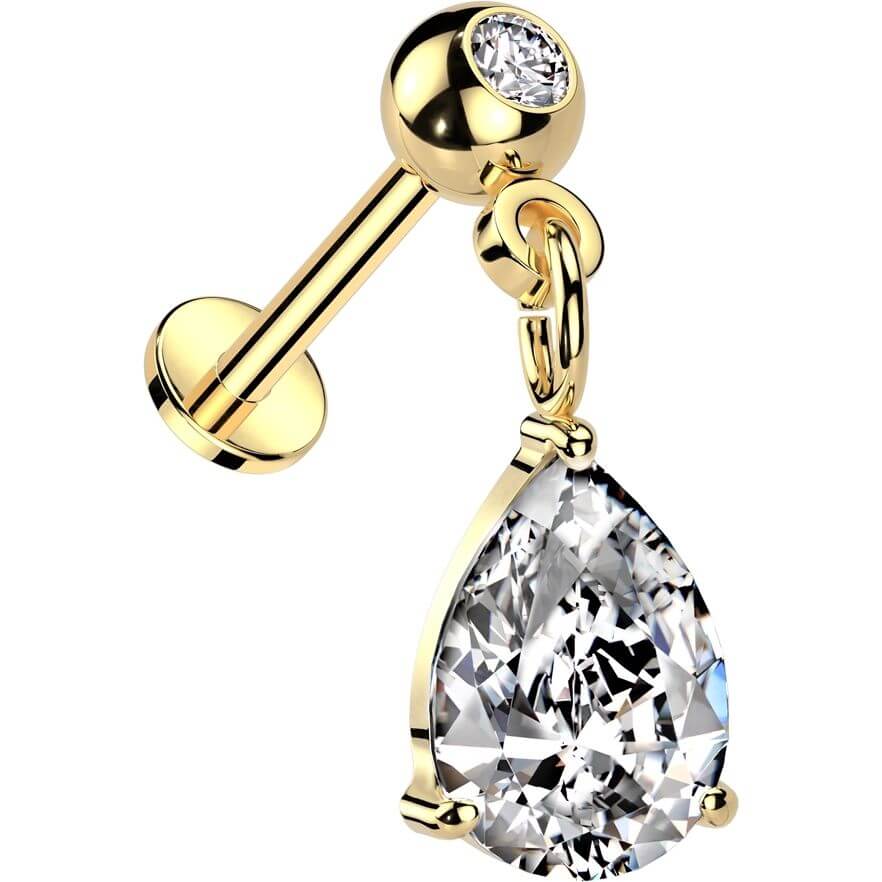 Labret dangle zirconia Push-In - Image 4