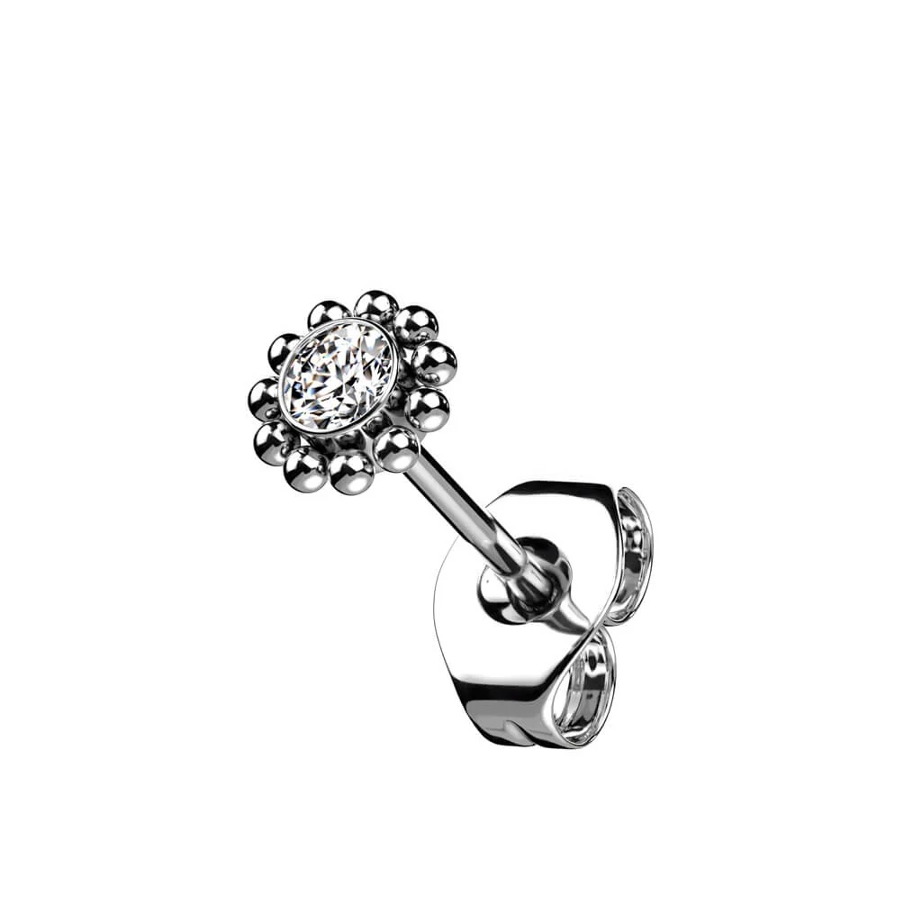 Titanium Flower Zirconia Silver - Image 4